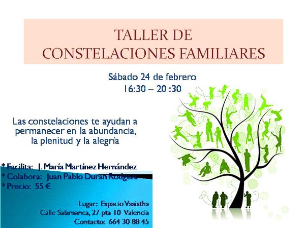 constelaciones Sábado 24 de Febrero: Constelaciones familiares en Espacio Vasistha