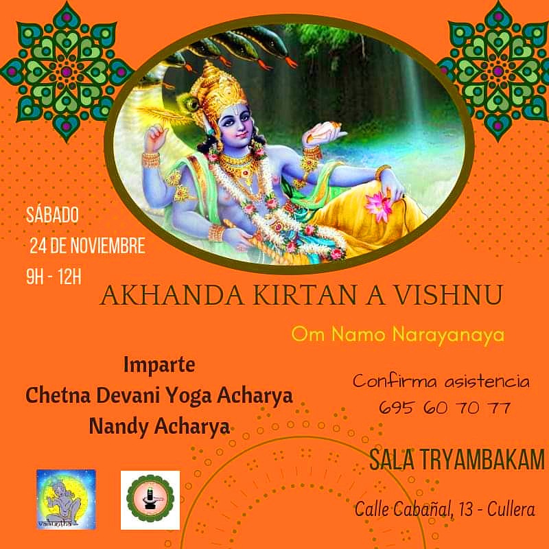 kirtan a Vishnu Sábado 24 de noviembre: Kirtan a Vishnu